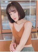 大人小顔ナチュラルボブ/10代20代30代