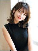 ブルベイエベ◎垢抜けシースルー☆愛されミディアム　新宿代々木