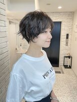 ショートボブ/大人巻き/ぷつっとボブ/ナチュラルモード/銀座駅