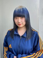 エアー 青山(AIR) デザインカラー/バレイヤージュ/ミディアムヘア/10代20代30代