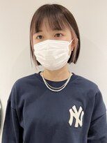 ラミエバイメルト 下北沢(lamie by melt)&nbsp;【村上慶登】インナーカラーサーモンピンクボブオレンジピンク