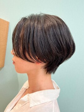 ヘアメイク アージュ 天神西通り店(HAIR MAKE age) 20代30代大人小顔ショート×うる艶透明感ダークカラー