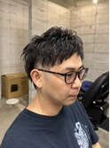 ツーブロックショート