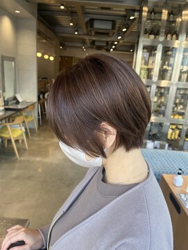 オーガニック リブ 川越(organic+live) 小顔補正立体カットナチュラル丸みショートボブ20代30代40代50代