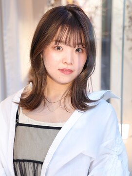 エムスラッシュフィール 東戸塚(M.SLASH FIEL) ワンカール/外ハネ/くびれヘア/グレージュアッシュ/FIEL東戸塚