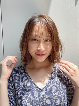 マルツ 銀座(maltu) シースルーバング大人かわいい美髪ネビージュオリージュ