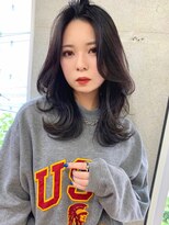 テテ(tete.)&nbsp;セミロングレイヤーコテ巻き韓国風くびれヘア