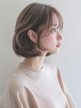 アルトリスト(Altruist Aging×HAIR&SPA) ★ダークアッシュ大人ガーリーボブ着物ミディアムレイヤーカット