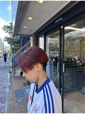 メンズライクセンターパート/ピンクラベンダー/蔵前/田原町/浅草