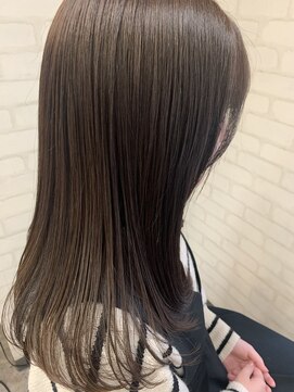 ロマンヤカタ ファース(ROMAN YAKATA fars) 髪質改善　イルミナカラー　暗髪　グレージュ@田代10/23