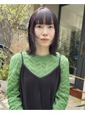 フェイスレイヤーボブ×ダークラベンダー