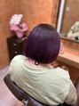 リベレ(Liberer) 毛先紫のグラデーション!