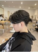 フェザーショート センターパート 毛流れ