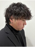 メンズマッシュパーマ波巻きスパイラルパーマニュアンスパーマ