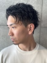 ブルニール 心斎橋(BLEUNIR)&nbsp;ツイストスパイラル　フェザーパーマ　刈り上げ　オールバック