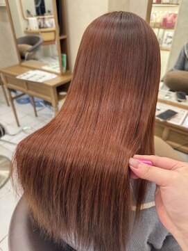 ソエル(Sowel) 《ＫＡＮＯＮ》オレンジカラー/縮毛矯正/ブリーチなしカラー