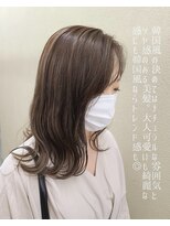 ネウィ 天王寺(newi)&nbsp;小顔見え☆顔周りレイヤー＆グレージュ