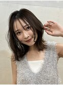 くびれ アプリコットオレンジ 夏のヘアアレンジハイライトカラー