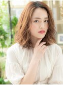 ■かきあげ前髪オンブレエアリーミディ307戸田公園20代30代40代