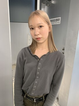 ペレ アネックス 大阪梅田茶屋町店(PELE ANNEX) くびれヘア/アプリコットオレンジ/ハイライトカラー/梅田