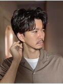 ツーブロックショート　スパイラルパーマ　ニュアンスパーマ