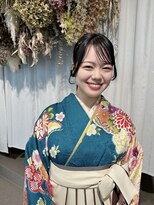 アミー 銀座(Ammy)&nbsp;卒業式ヘアセット×袴着付け#お呼ばれヘア#ヘアセット#ヘア