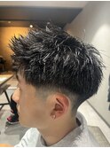 MEN’S HAIR/波巻ツイストスパイラル/フェザーパーマ/柏