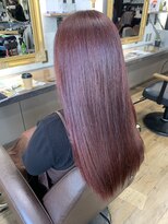 アークス(Arks)&nbsp;ブリーチなしワインレッドロングヘアー！