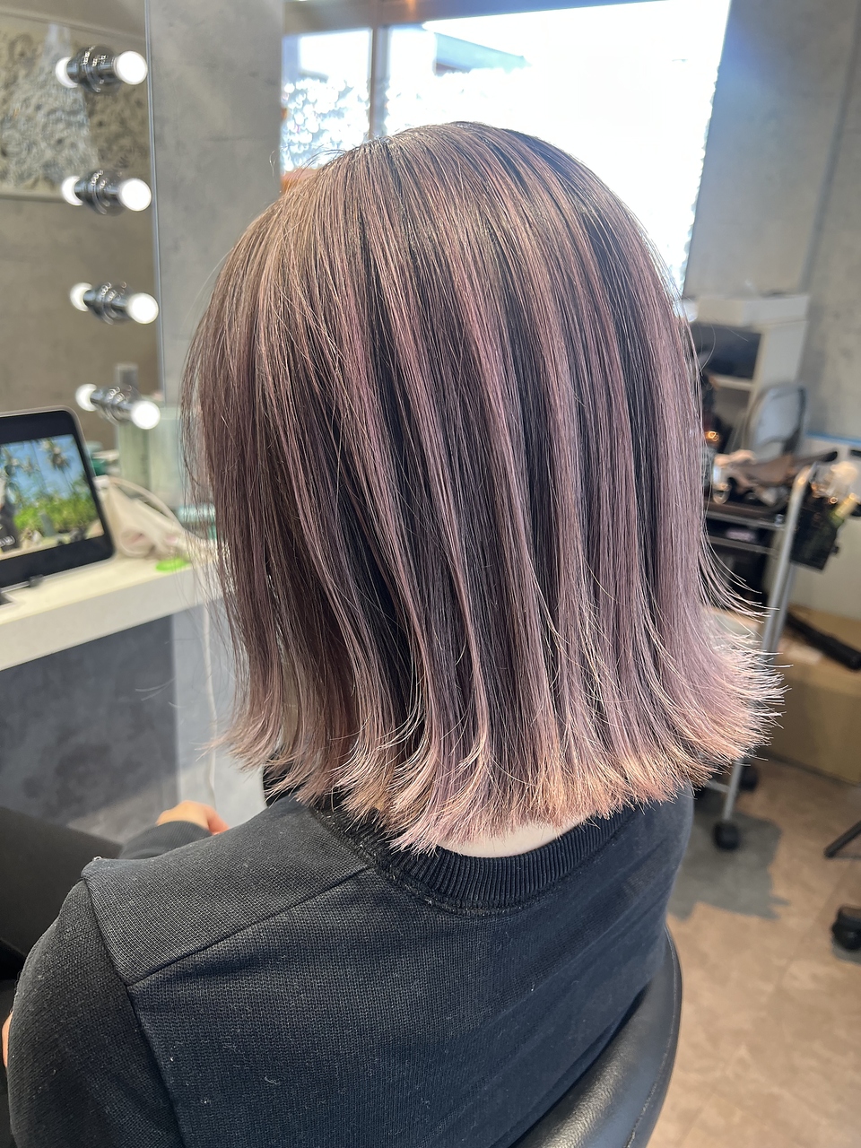 スパークスヘア(Sparks hair)&nbsp;可愛い物しりとりで絶対出るワード！モーヴピンク♪