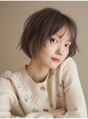 透明感ショートボブ×ブリーチなしダブルカラー