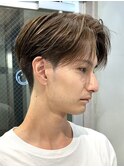 メンズルーズセンターパートナチュラルハイライトカラー