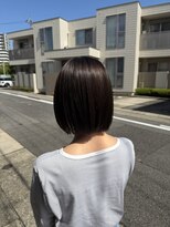 リント(lint) 透明感アッシュボブ