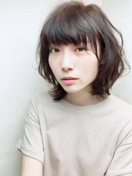 レンジシキチジョウジ (RENJISHI KICHIJOJI) ゆるふわパーマ風フェミニンミディアムスタイル☆