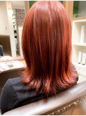 ★赤髪ミディアムスタイル★