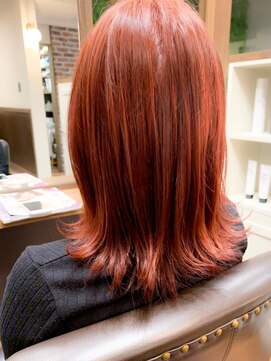 ヘアデザイン ステラ(hair design sTella) ★赤髪ミディアムスタイル★