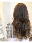 ショコラベージュ_マロンベージュ Aラインボブ かきあげ