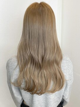 ヘアメイク ミチ 富田店(HAIRMAKE MICHI) 【MICHI 富田店 古作蓮】うる艶ホワイトベージュ