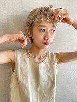 ガレージ バイ グリーン 原宿 表参道(Garage by green)&nbsp;【loki】ショート×ハイトーンブリーチ