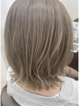 ヘアーデザイン サンニイイチヨン(HAIR DESIGN 3214) 上尾美容室/ハイライト/ベージュカラー/ボブ