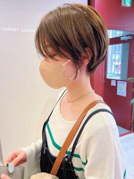 ローレンジウ(LOREN JU) 透明感髪質改善ベージュダブルカラーミルクティーグレージュ