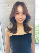 リコバイアフロート(riko by afloat)&nbsp;ショコラアッシュ/韓国ヘアー/顔まわりレイヤー/大人ガーリー