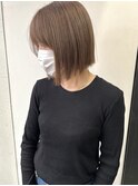 【Juno天文館店】顔まわりレイヤー 切りっぱなしボブ