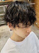 ヒート トウキョウ 目黒店(HEAT TOKYO)&nbsp;ツイスパセンターパートマッシュ波巻きダウンパーマメンズ目黒