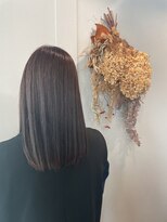 ニコ(NiCO)&nbsp;全体アロマカラー、お白髪予防でレッドブラウンカラー♪