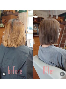 スミカ(sumica) #ダブルカラー #アッシュグレー #ボブ メニュー