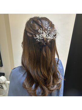 サロンドミルク 溝の口店(salon de MiLK) ハーフアップヘアアレンジ
