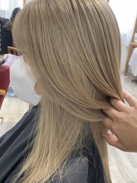 ラゴム 池袋(LAGOM) 切りっぱなしボブ/美髪/ピンクブラウン[池袋/髪質改善]