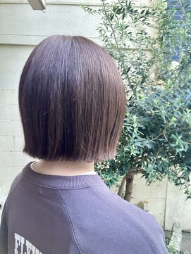 ココカラヘアー ニコ(cococara hair nico) ミニボブ/タッセルボブ/グレージュ/ベージュ/透明感/艶髪