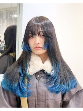 ジーナ オモテサンドウ(XENA) 裾カラー×デザインカラー×ブルーカラー