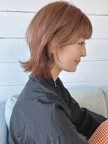 アエレ アヴェダ ゆめが丘ソラトス店(aere AVEDA)&nbsp;ひし形/くびれショート×透明感◎オレンジブラウン[ゆめが丘]